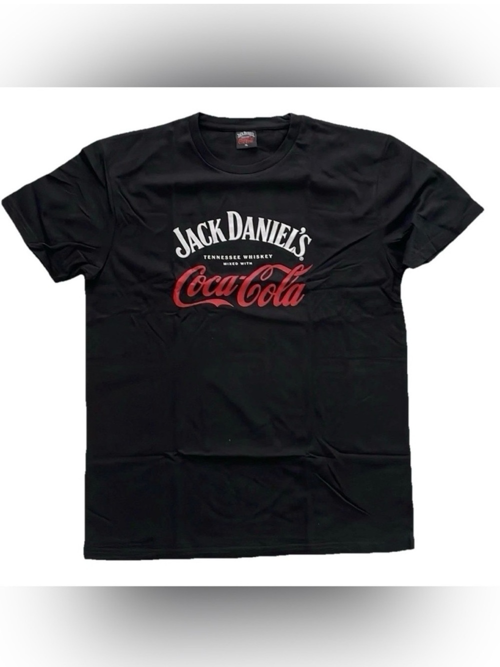Coca-Cola x Jack Daniel's Black Graphic Tee with Red Logo (XL)